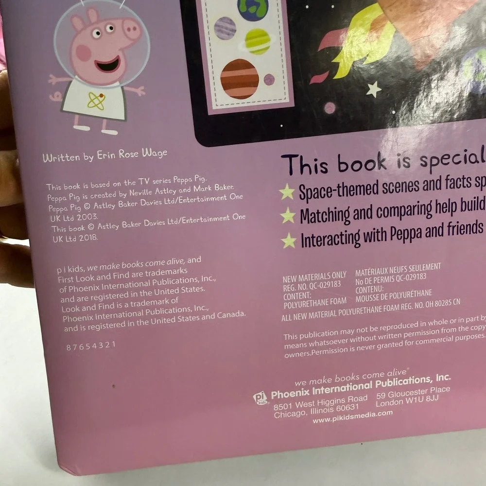 Peppa Pig First Look and Find Peppa and the Muddy Moon Puddles Space Board Book